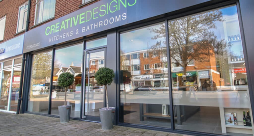 Shopfront door